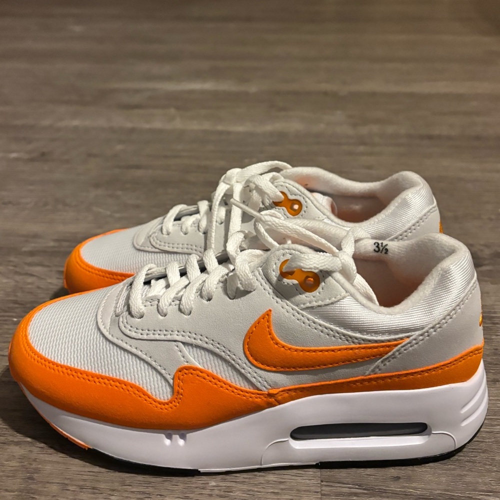 Nike Air Max 1 86’ OG Big Bubble Golf Shoe - Orange White and Gray